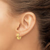 Gold Hinged Hoop Earrings
