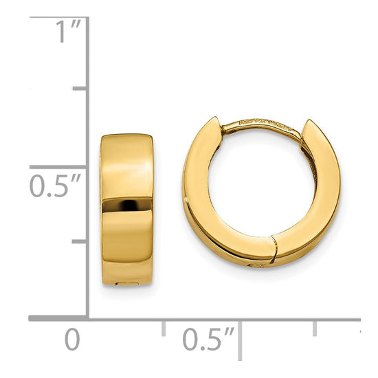 Gold Hinged Hoop Earrings