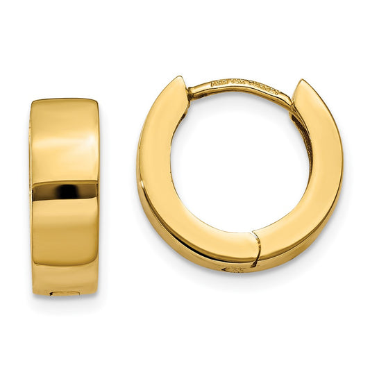 Gold Hinged Hoop Earrings