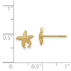 Gold Starfish Post Earrings