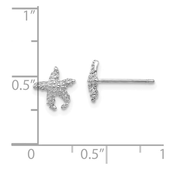 Gold Starfish Post Earrings