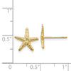 Gold Starfish Post Earrings