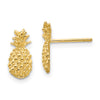 Gold Pineapple Post Earrings