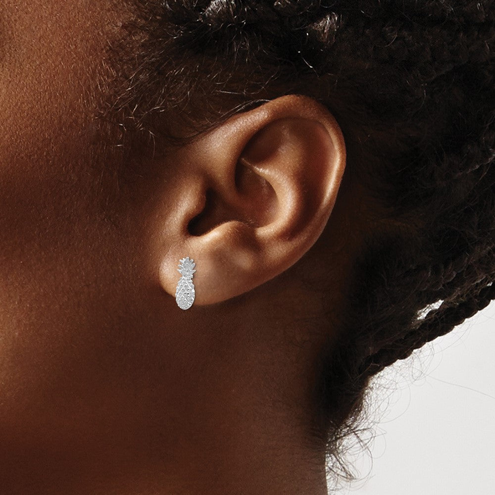 Gold Pineapple Post Earrings