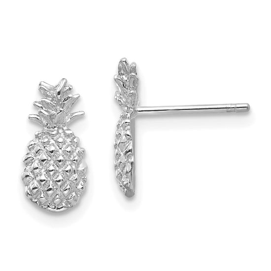 Gold Pineapple Post Earrings