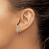 Gold Palm Tree Post Earrings