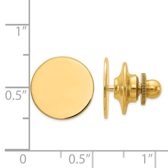 14K Mens Circular Tie Tac
