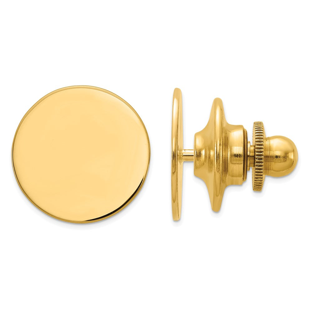 14K Mens Circular Tie Tac