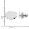 10k White Gold Men's Oval Tie Tac