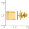 Gold Square with Line Design Tie Tac