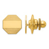 14k Mens Octagon with Grooved Tie Tac