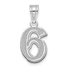 14k Polished Etched Number Pendants