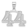 14k Polished Etched Number Pendants