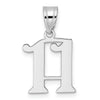 14kw Polished Number 11 Pendant