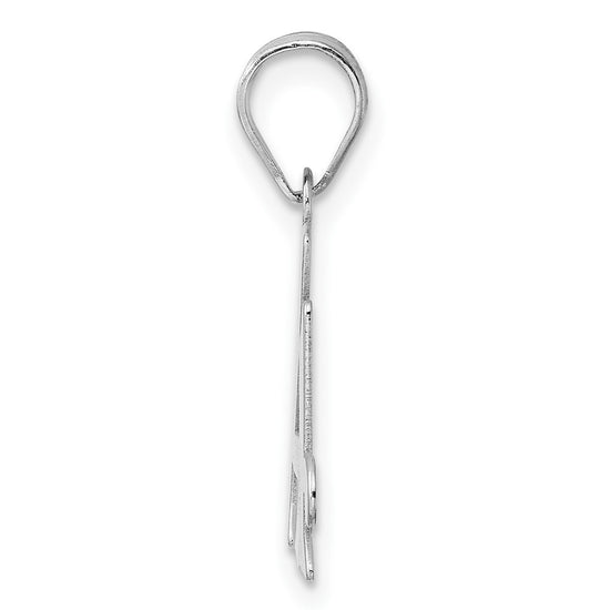 14kw Polished Number 14 Pendant