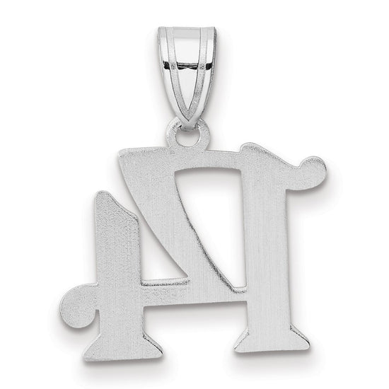 14kw Polished Number 14 Pendant