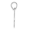 14kw Polished Number 15 Pendant