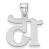 14kw Polished Number 15 Pendant
