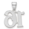 14kw Polished Number 16 Pendant