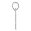 14kw Polished Number 17 Pendant