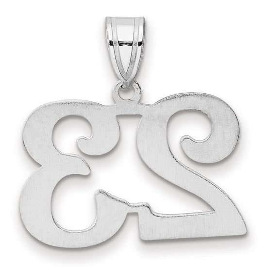 14kw Polished Number 23 Pendant