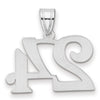 14kw Polished Number 24 Pendant