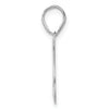 14kw Polished Number 25 Pendant