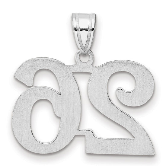 14kw Polished Number 26 Pendant