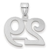 14kw Polished Number 29 Pendant