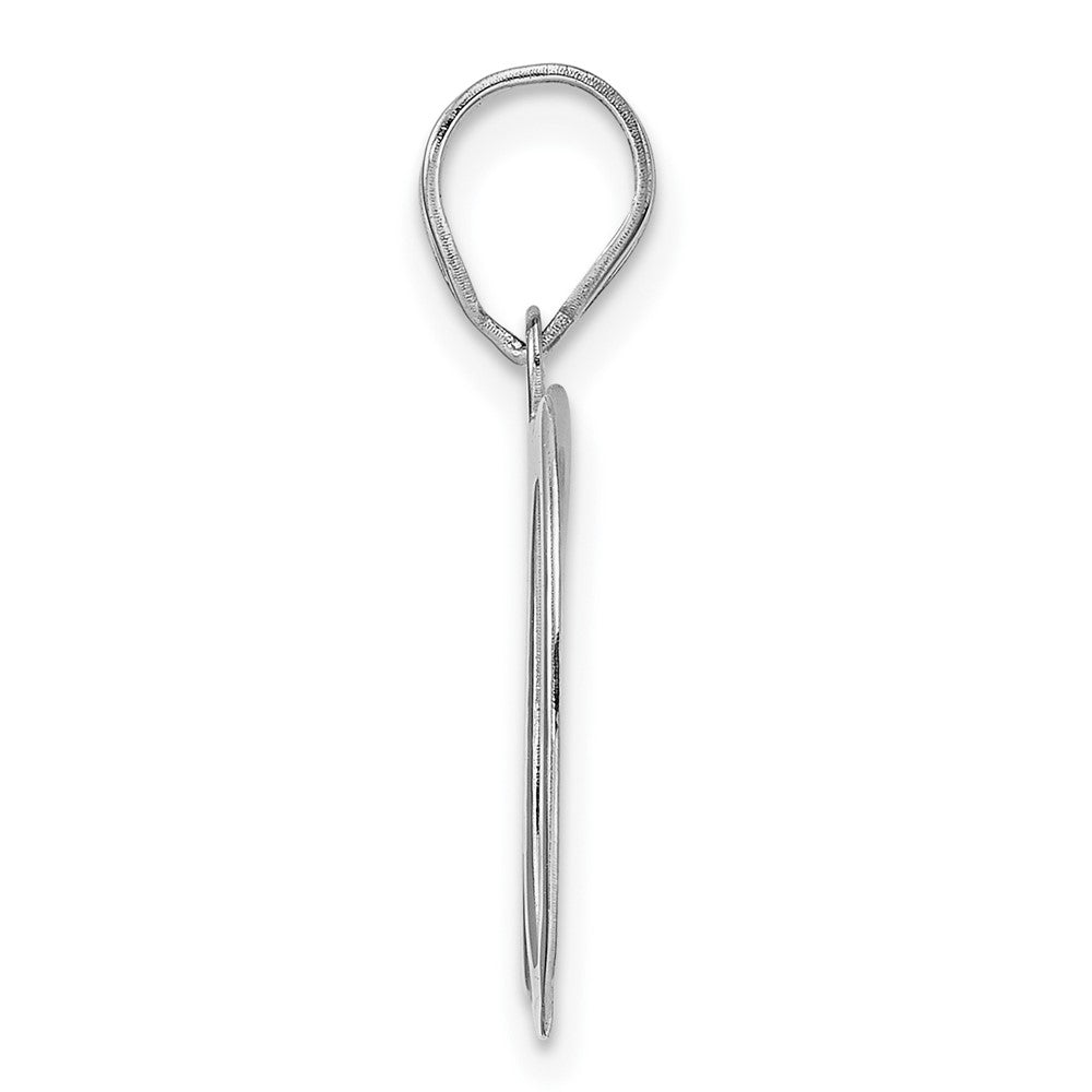 14kw Polished Number 30 Pendant