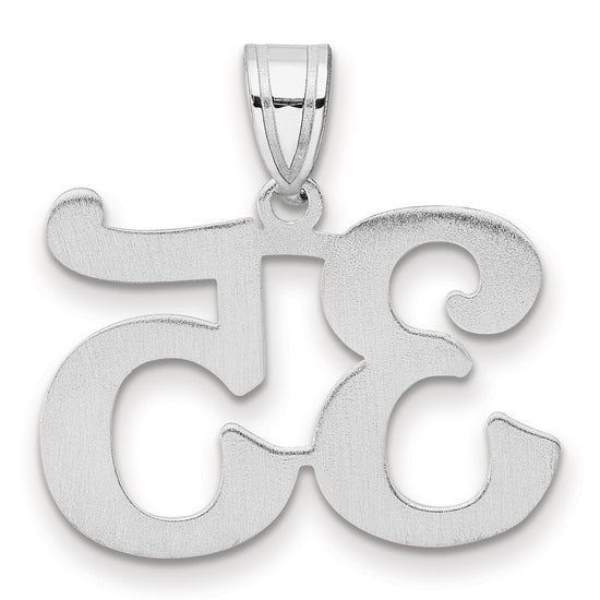 14kw Polished Number 35 Pendant