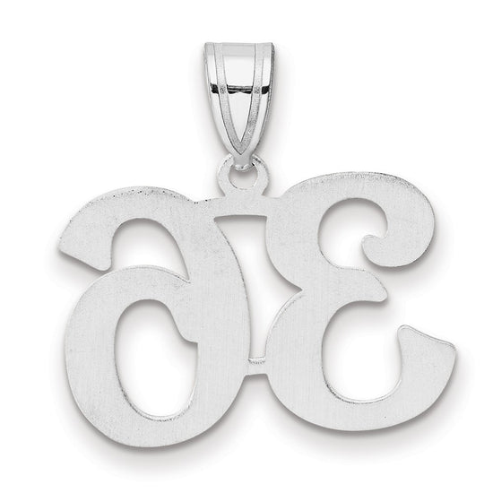 14kw Polished Number 36 Pendant