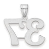 14kw Polished Number 37 Pendant