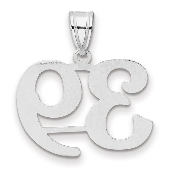 14kw Polished Number 39 Pendant