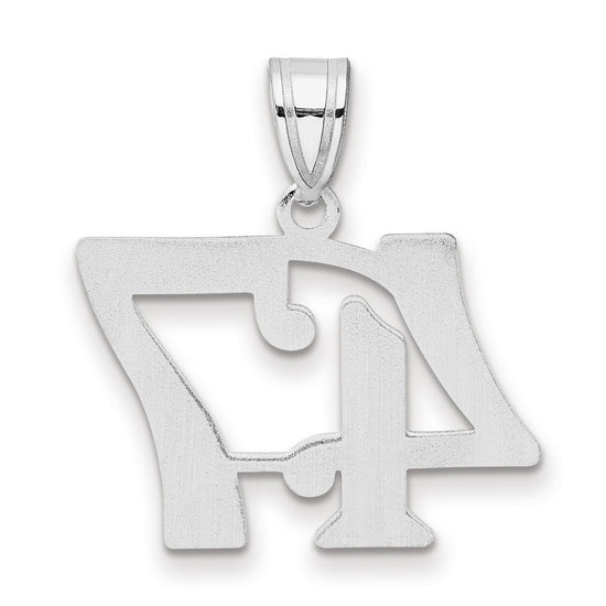 14kw Polished Number 47 Pendant