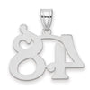 14kw Polished Number 48 Pendant