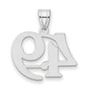14kw Polished Number 49 Pendant