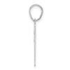 14kw Polished Number 51 Pendant