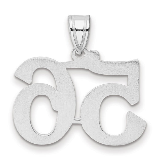 14kw Polished Number 56 Pendant