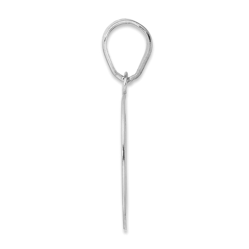 14kw Polished Number 60 Pendant