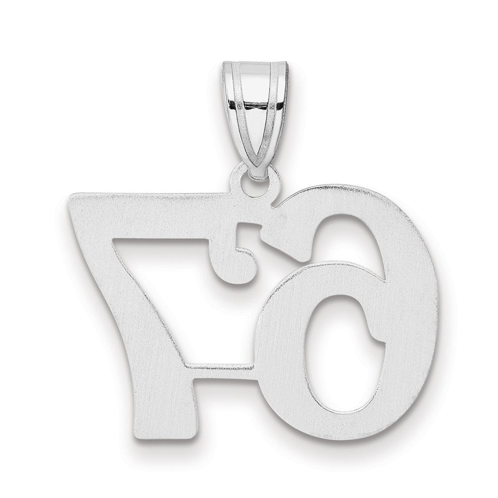 14kw Polished Number 67 Pendant