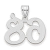 14kw Polished Number 68 Pendant