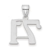 14kw Polished Number 71 Pendant
