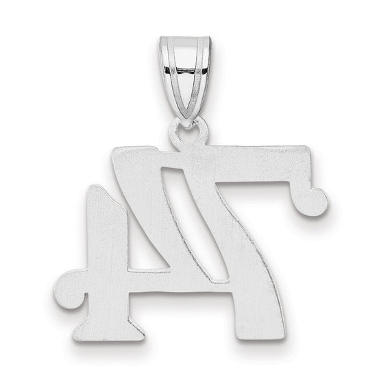 14kw Polished Number 74 Pendant