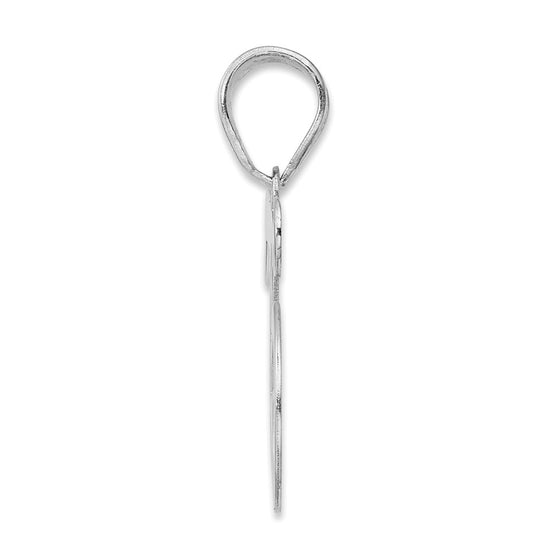 14kw Polished Number 75 Pendant