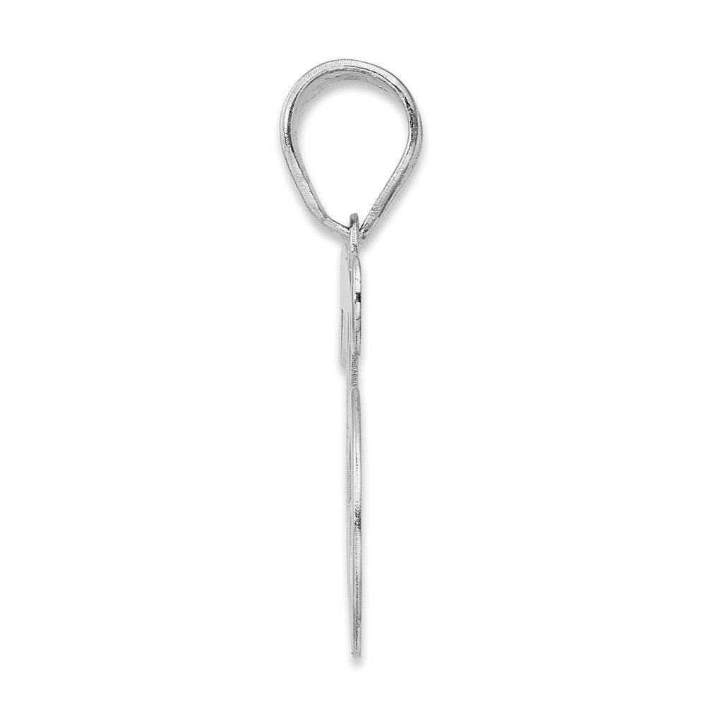 14kw Polished Number 75 Pendant