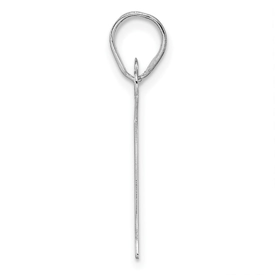 14kw Polished Number 81 Pendant