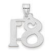 14kw Polished Number 81 Pendant