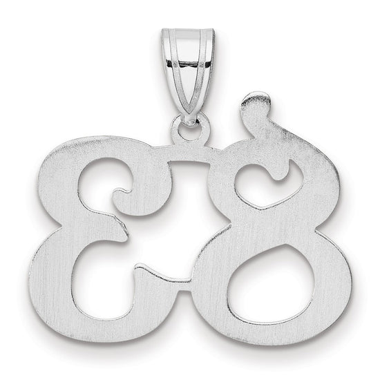 14kw Polished Number 83 Pendant