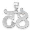 14kw Polished Number 85 Pendant